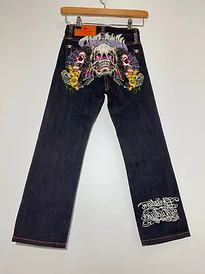 Christian Audigier Kids Jeans Ed Hardy Age 6 Years Skull Day Of The Dead • £20