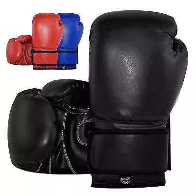 GL Boxing Gloves Genuine Leather - Boxing MMA Muay Thai Training And Competition • $47.95