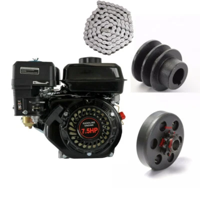 $359.84 • Buy 7HP 212cc OHV Horizontal Shaft Engine Gas Engine Go Kart Motor Kit 208cc 210cc