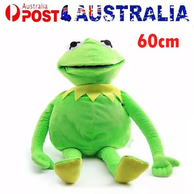 60cm Kermit The Frog Hand Puppet Soft Plush Stuffed Doll Toy Kid's Birthday Gift • $15.95