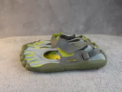 Vibram Five Fingers Womens Barefoot Shoes Size W38 US 7 Gray Yellow • $29.97