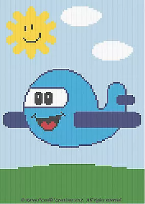 Crochet Patterns - AIRPLANE Baby Afghan Graph Pattern Chart • $6.95