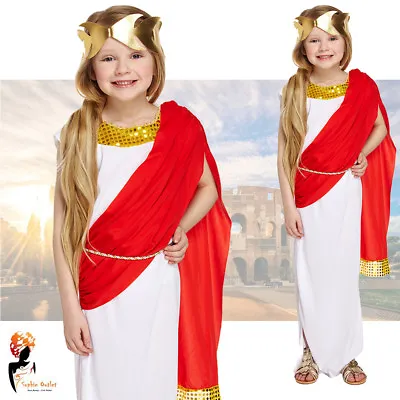 Girls Roman Goddess Fancy Dress World Book Day Week Up Costume Child Kids  • £9.14