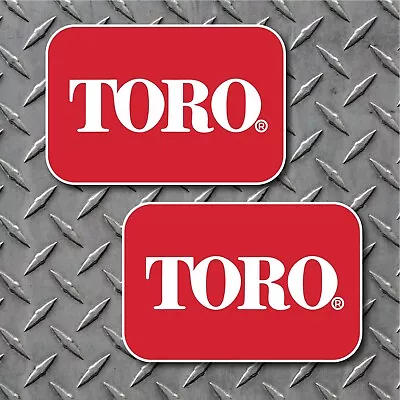 2 TORO Logo Vinyl Decal 2  Tall X 3  Wide - Zero Turn & Walk Behind Mower • $6.95