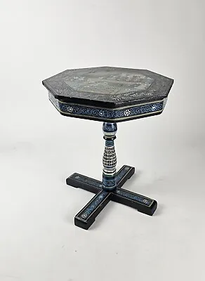 Vtg Small Handmade Painted Table Asian Chinese Japanese Home Decor House Gift • $149.99