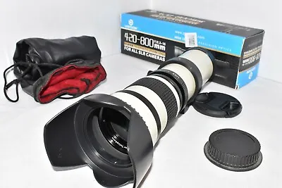 Canon EOS DSLR DIGITAL Fit 420 800mm Zoom Lens 1200D 1300D 2000D 4000D REBEL ++ • £99.99