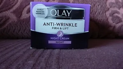 £3.50 • Buy Olay Anti-Wrinkle Firm & Lift Night Cream With Skin Renewal Complex-50ml- BNIB