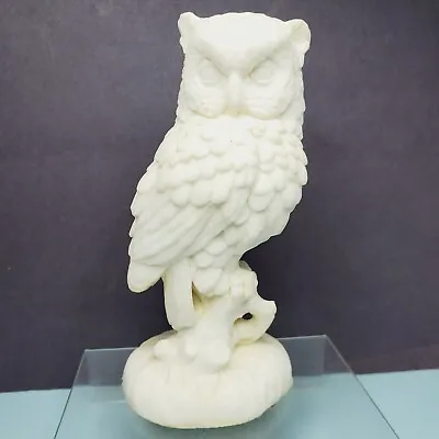 Vintage A. SANTINI Alabaster White Owl Sculpture Made In Italy 1970's • $14.95