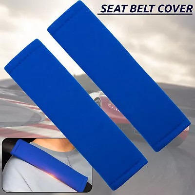 2 Car Comfort Seat Belt Cover Pads Neck Shoulder Strap Protector Cushion Harness • £5.49