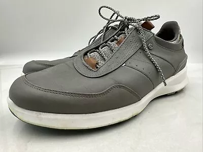 FootJoy Stratos Men's Leather Golf Shoes 50042 Gray 11M-  86086 • $58.95