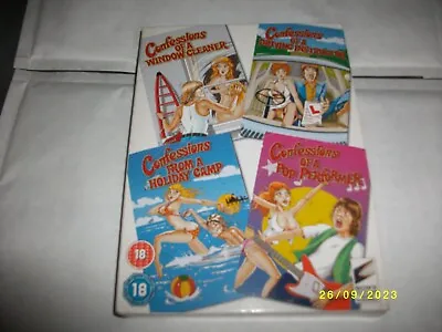 £36 • Buy Confessions Of A Window Cleaner DVD BOX SET 4 Films + Limited Edition Post Cards
