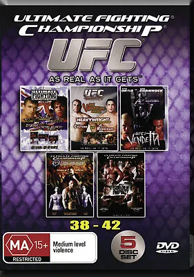 UFC MMA 38-42 DVD BOX SET 39 40 41 COLLECTION NEW VIDEO 5 Discs • $24.99
