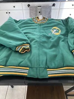 MENS Mitchell & Ness GREEN BAY PACKERS Reversible Wool Jacket 4xl 60 NEW $450 • $142.99