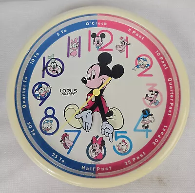 Disney LORUS Mickey Mouse Quartz Wall Clock LHY231W • $56