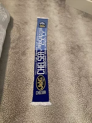 CHELSEA FOOTBALL SCARF Vs Manchester City Famous Cup 2013 (N1) • $8.99