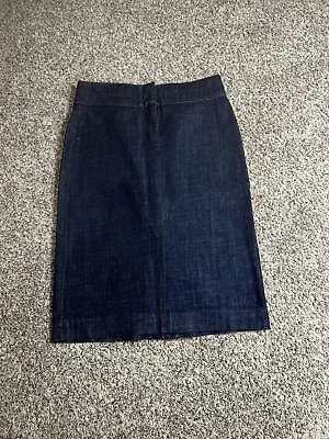 J Crew Stretch Denim Pencil Skirt Size 2 Women’s Knee Length • $25