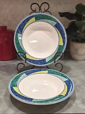 Mikasa Ultima Color Image Hk 230 Soup Bowls - Set Of 2 -  Excellent Condition • $36