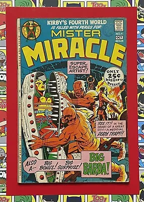 MISTER MIRACLE #4 - OCT 1971 - 1st BIG BARDA APPEARANCE - FN- (5.5) CENTS COPY! • $68.44