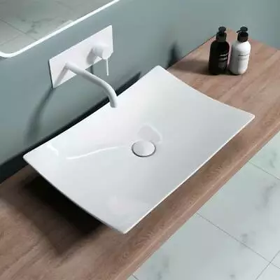 £58.32 • Buy Modern Rectangle Design Counter Top Ceramic Basin Stylish Bathroom Sink