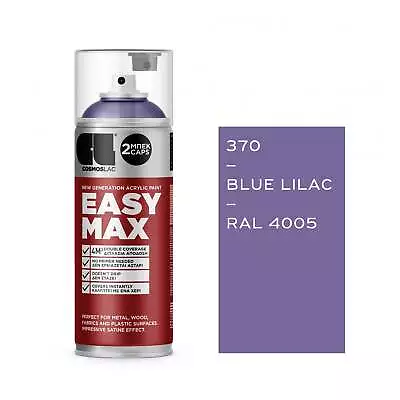 Cosmoslac Easy Max Spray Paint - Satin Acrylic Formula - 13 Colours 400ml Can • £12.39