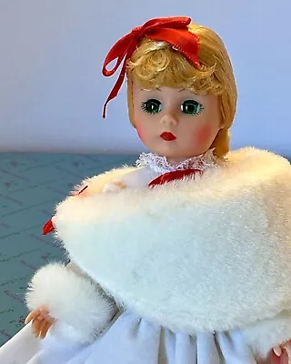 Vintage 10” Madame  Alexander White Christmas 10601 Cisette Doll W/box. • $62