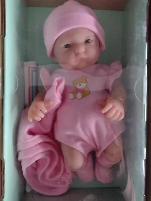 JC Toys Berenguer Boutique La Newborn Girl 9-1/2  Soft Vinyl Baby Doll • $59.95