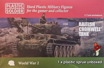 1/72 WW2 British Cromwell Tank Plastic Soldier Company 1 X Plastic Sprue Unboxed • £10.99