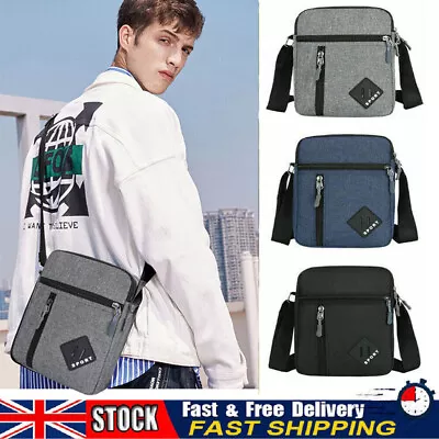 Men's Messenger Bag Cross Body Mobile Phone Shoulder Over Bags Handbags Small • £6.99
