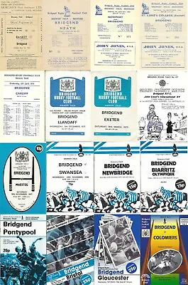 Bridgend Rfc Wales Rugby Programmes 1982 • £3.99