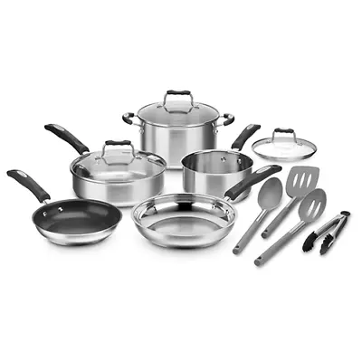 $79.99 • Buy Cuisinart P87-12 12-Piece Stainless Steel Cookware Set