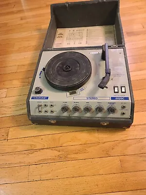 Califone 2155k Blue Turn Table Record Player For Parts Or Repairs • $50