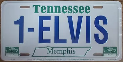 Vintage Elvis Presley License Plate Embossed Metal New Old Stock #2722 ** 1994 • $17.99