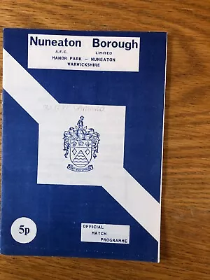 1972/73 Nuneaton Borough V Dartford (southern League) • £1