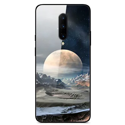 $8 • Buy For OnePlus 7T Pro 6T 6 5T Gradient Painted Tempered Glass Hard Back Case Cover