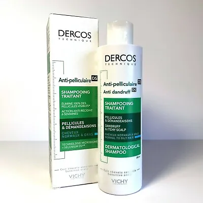 Vichy Dercos Anti-Dandruff Shampoo For Normal To Oily Hair 200ml • $23.70