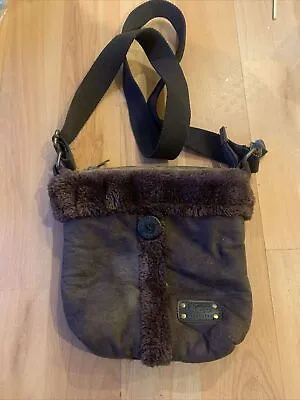 UGG Australia Bag Y2K Shoulder Strap Suede Dark Brown Women’s Handbag • £15