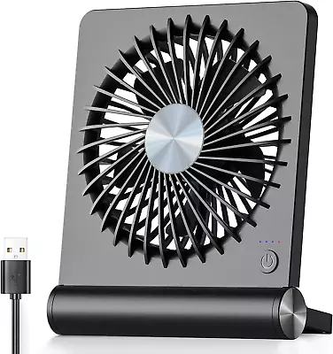 USB Fan Strong Wind Ultra Quiet Small Desk Fan 220° Tilt Folding 3 Speeds Adjus • $28.07