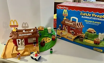 McDONALDS! Complete W/box Vintage Fisher Price Little People Playset #2552 • $475