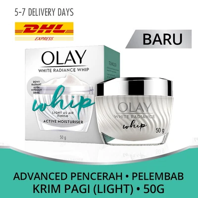 $188.71 • Buy Pack 2: [OLAY] White Radiance Whip Active Moisturiser Day Light Cream Dewy 50gr