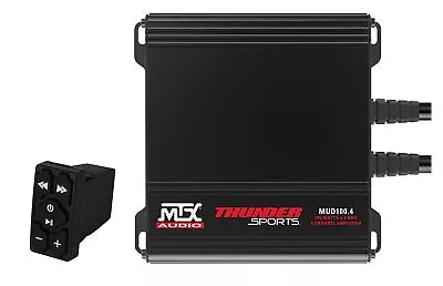 MTX MUD100.4 400w 4-Channel Amplifier+Bluetooth Controller For RZR/ATV/UTV/Cart • $269.95