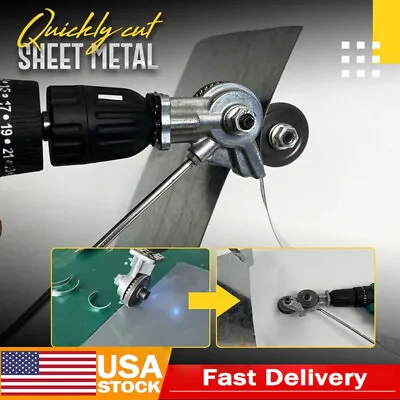 US Electric Drill Plate Cutter Sheet Metal Nibbler Precise Cutting Sheet Cutter • $13.89