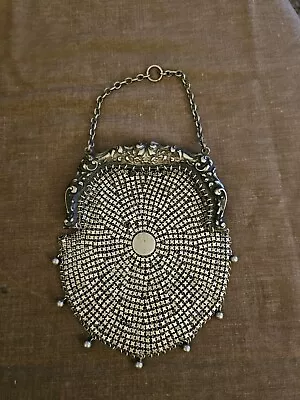 Vintage German Silver Mini Chain Mesh Coin Purse • $39.99