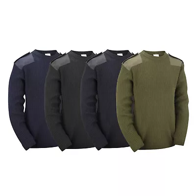 Army Military Combat Style Jumper Commando Pullover Security Winter Sweater Top • $26.93