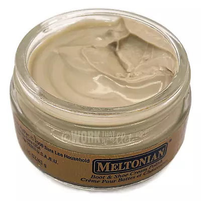 [1] Meltonian Boot & Shoe Cream Polish 1.55 Oz Color Bone #86 • $9.99