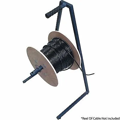 £53.49 • Buy Large Double Cable Reel Drum Carrier & Dispenser De Spooler Stand Holder