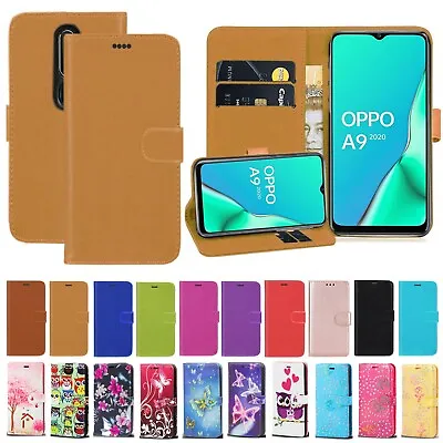 £3.49 • Buy For OPPO F19  A9 A5 2020 A53 A16 A74 PU Leather Magnetic Wallet Flip Stand Case 