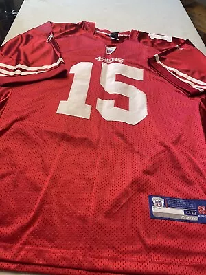 San Francisco 49ers Michael Crabtree #15 Reebok Jersey Burgundy Sewn Stitched • $17.17