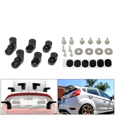 Black Car Rear Wing Spoiler Riser Lift Extension Kit For Ford Fiesta ST 2014-Up • $42.29