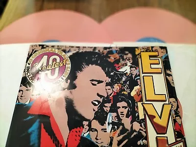 £17.99 • Buy Elvis Presley - Elvis's 40 Greatest - Double LP Pink Vinyl (1978)