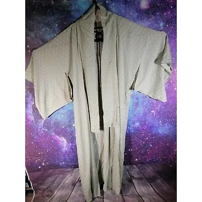 £29.99 • Buy Vintage Japanese Pale Green & White Hitoe Kimono Retro Yukata